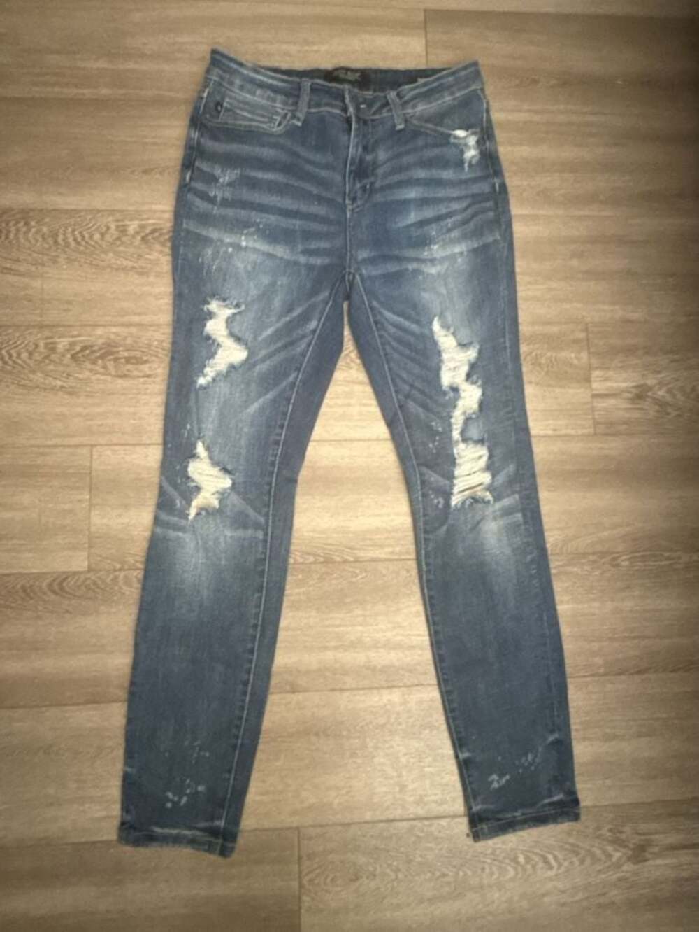 Judy Blue Women's Skinny Fit Distressed Denim Jeans Size 9/29